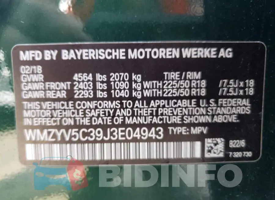 WMZYV5C39J3E04943 Photo# 12