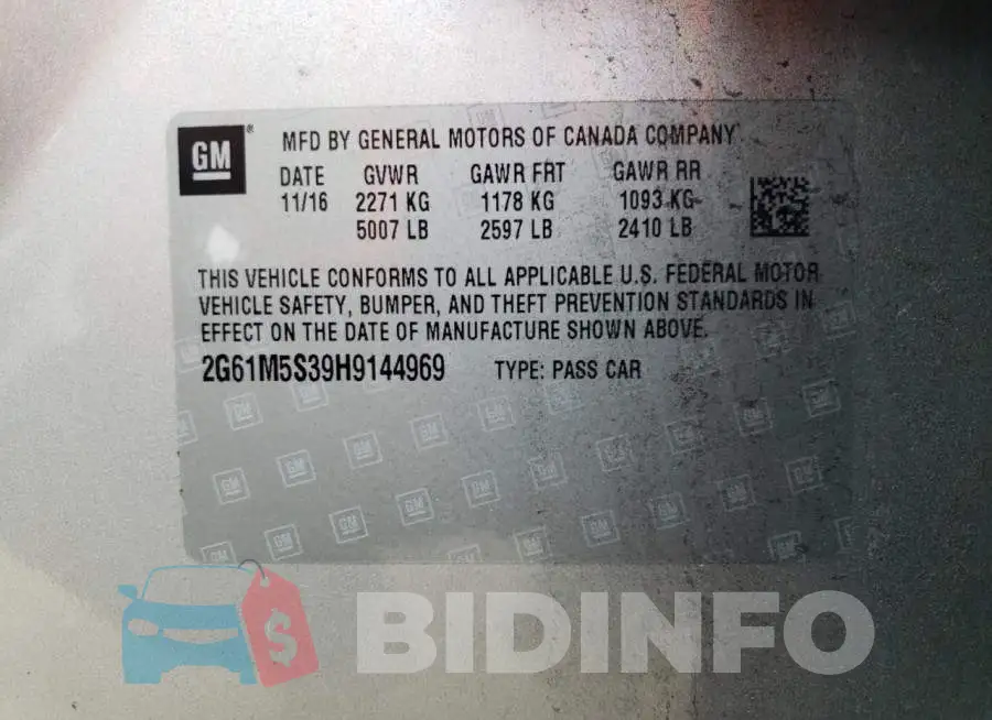 2G61M5S39H9144969 Photo# 12