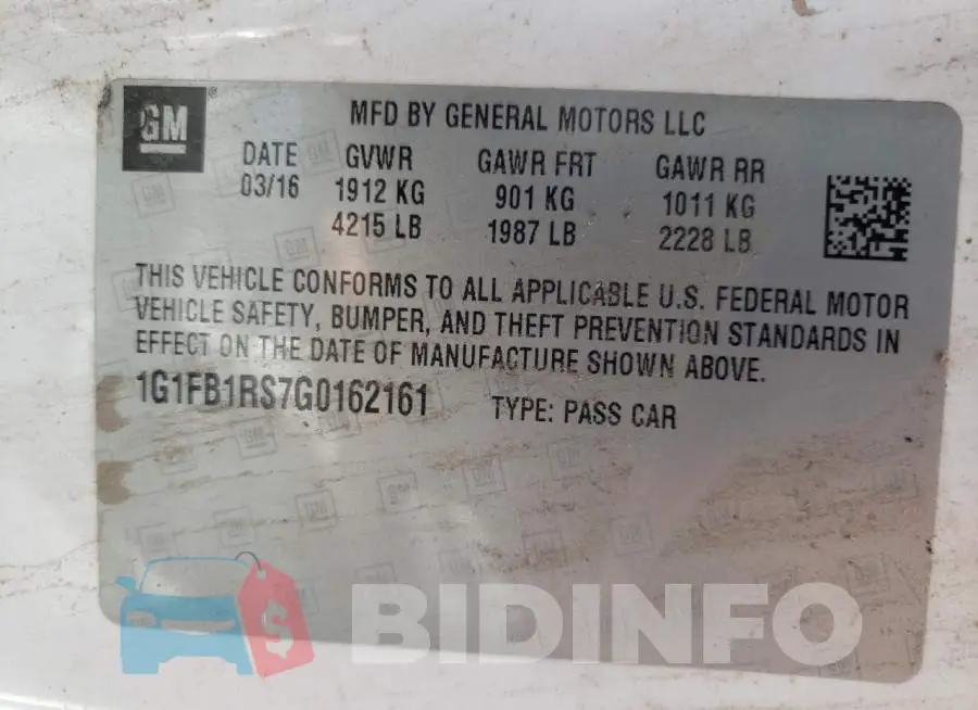 1G1FB1RS7G0162161 Photo# 12