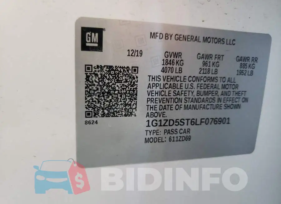 1G1ZD5ST6LF076901 Photo# 12