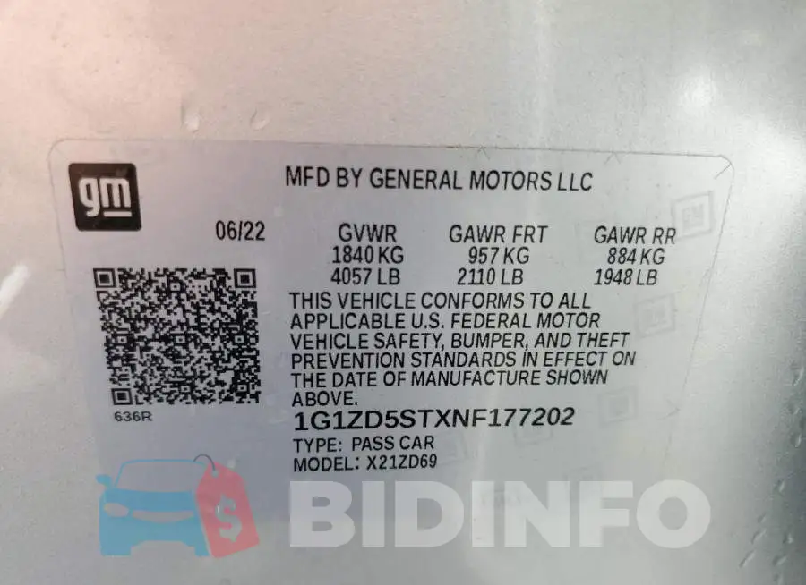 1G1ZD5STXNF177202 Photo# 12