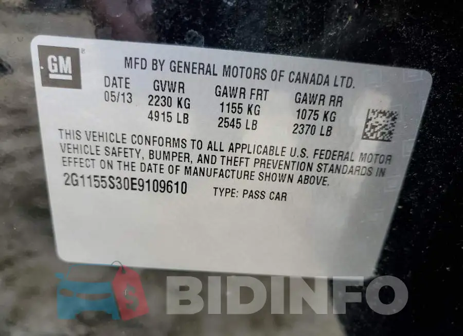 2G1155S30E9109610 Photo# 13