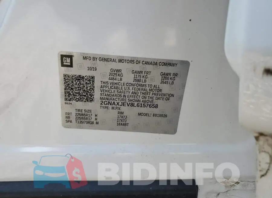 2GNAXJEV8L6157658 Photo# 14