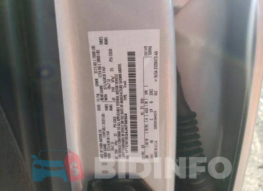 1FTEW1EG4JKF98504 Photo# 12