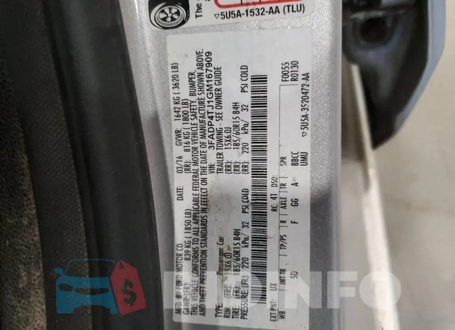 3FADP4TJ1GM167909 Photo# 12