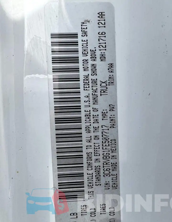 3C6TRVBG1FE507717 Photo# 10