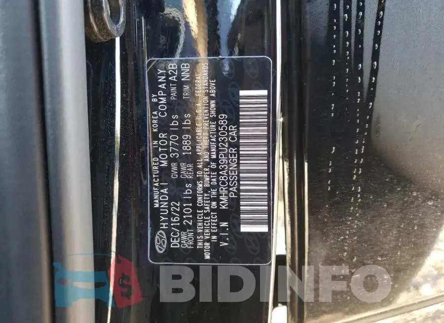 KMHRC8A39PU230589 Photo# 13