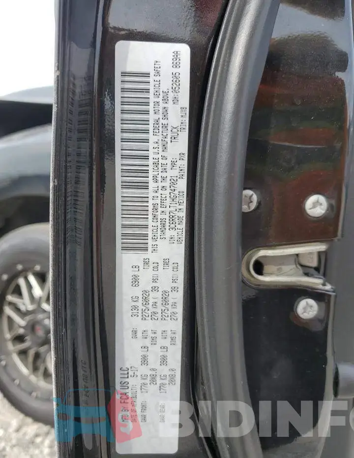 3C6RR7LT1HG747021 Photo# 12
