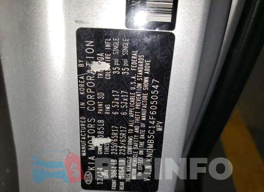 KNDMB5C14F6050547 Photo# 12