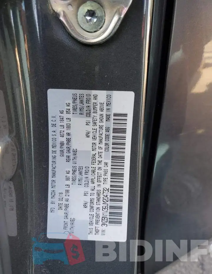 3MZBN1V39JM204732 Photo# 12