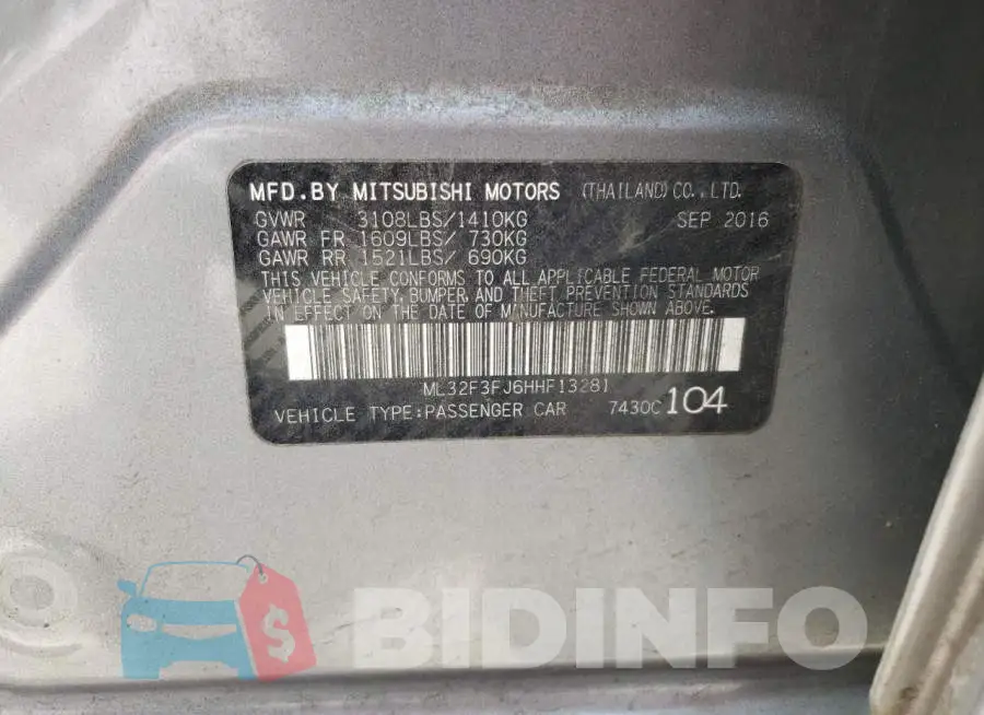 ML32F3FJ6HHF13281 Photo# 12