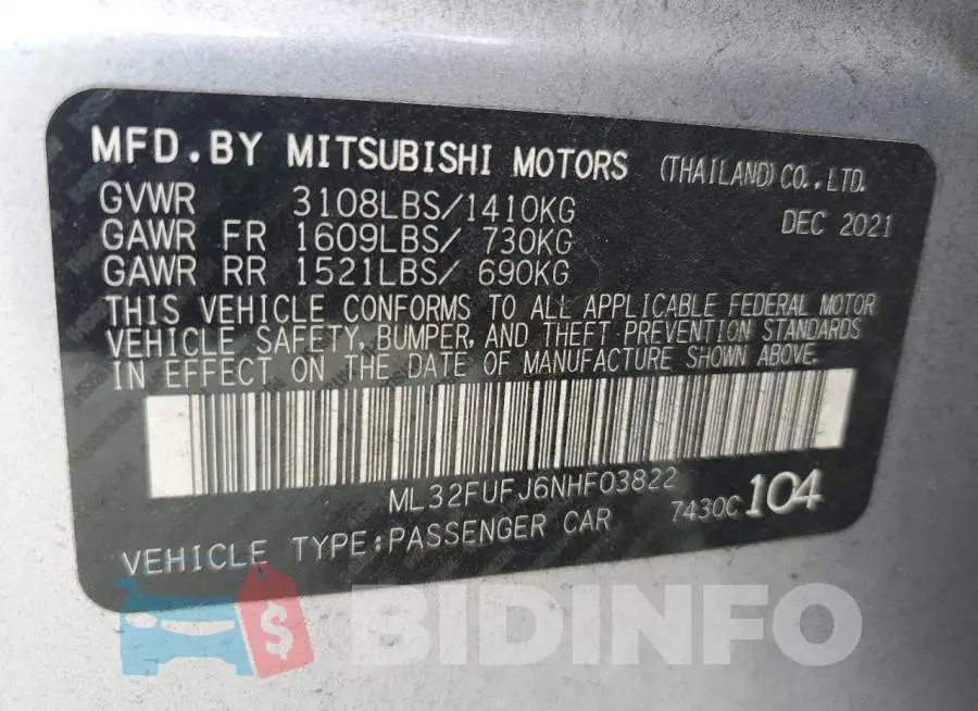 ML32FUFJ6NHF03822 Photo# 13