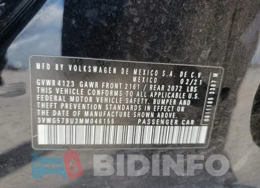 3VWG57BU3MM046155 Photo# 12