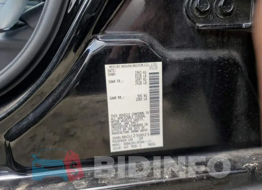 1N4BL4BV2LC250025 Photo# 12