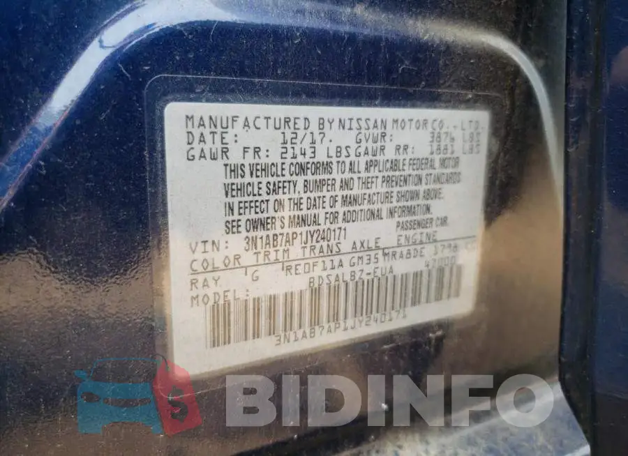 3N1AB7AP1JY240171 Photo# 12