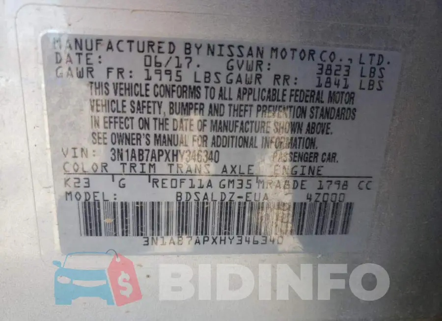 3N1AB7APXHY346340 Photo# 12