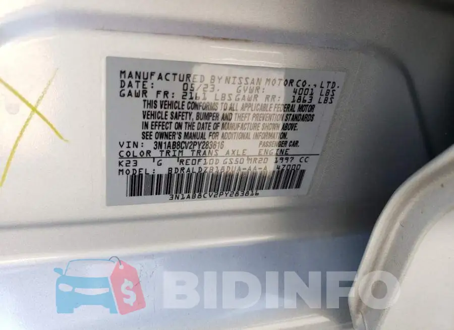 3N1AB8CV2PY283816 Photo# 12