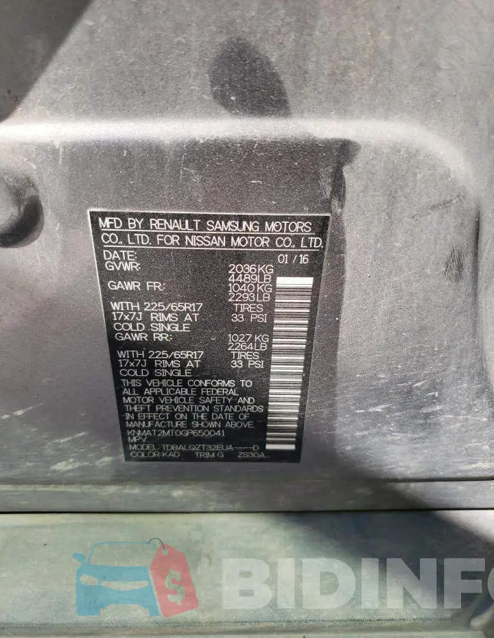 KNMAT2MT0GP650041 Photo# 12