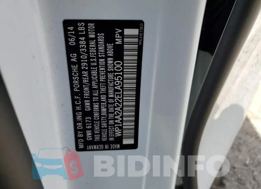 WP1AA2A22ELA95100 Photo# 13