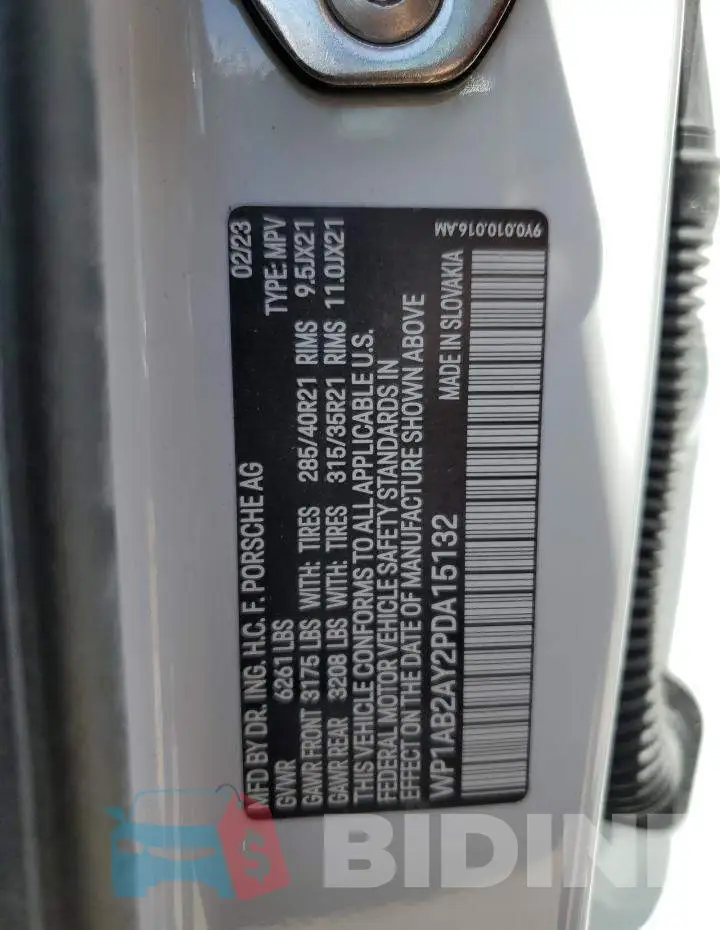 WP1AB2AY2PDA15132 Photo# 12