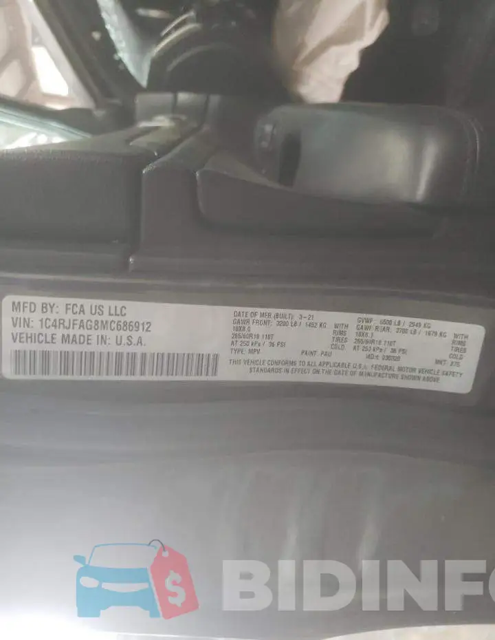1C4RJFAG8MC686912 Photo# 13