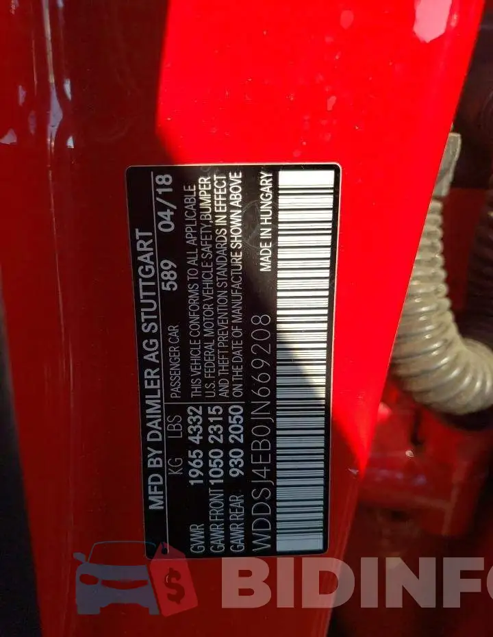 WDDSJ4EB0JN669208 Photo# 12