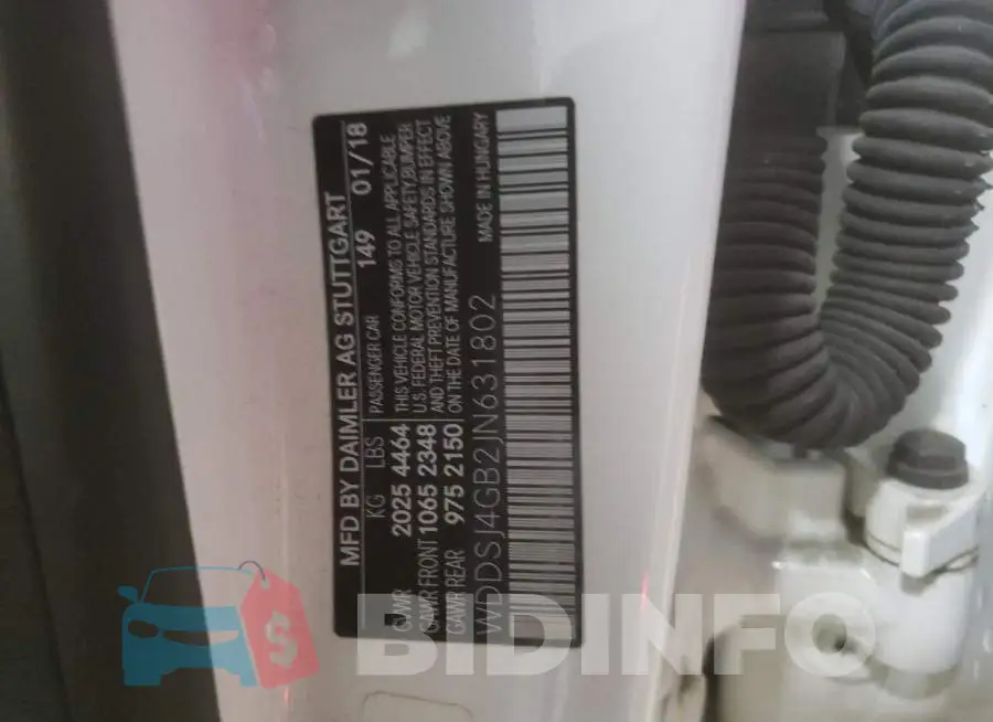 WDDSJ4GB2JN631802 Photo# 13