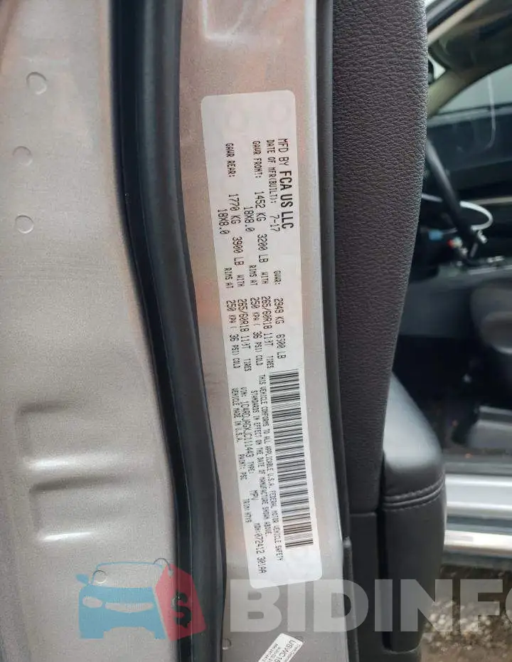 1C4RDJAGXJC111443 Photo# 13