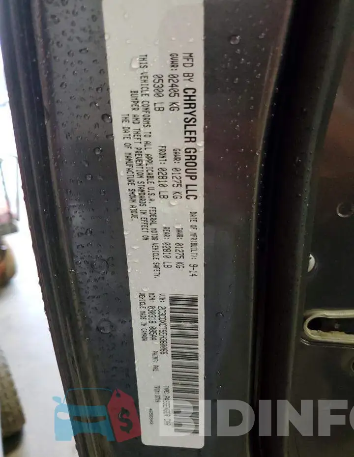 2C3CDXCT9EH360066 Photo# 12
