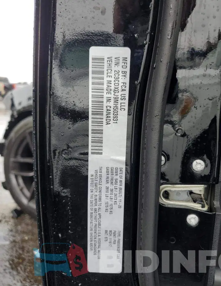 2C3CDXGJ9MH503931 Photo# 13
