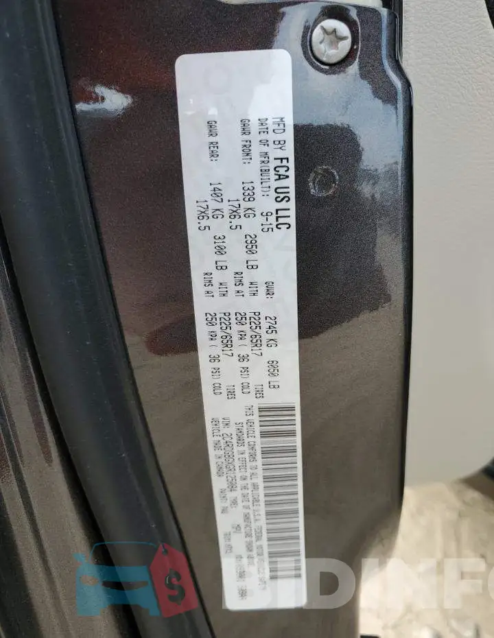 2C4RDGBGXGR125084 Photo# 13