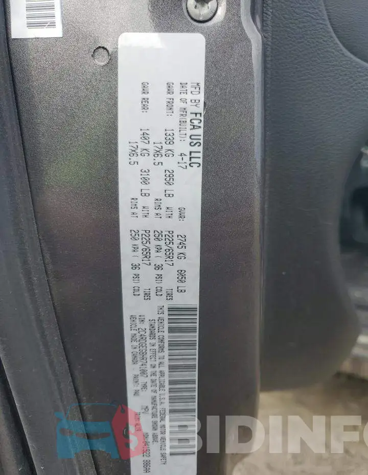 2C4RDGEG8HR741007 Photo# 13