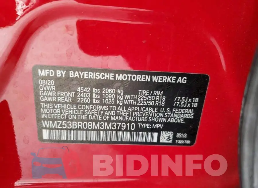 WMZ53BR08M3M37910 Photo# 12