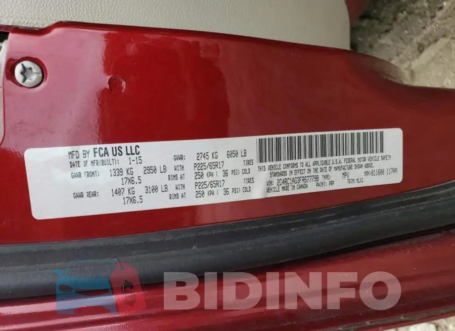 2C4RC1AG3FR677798 Photo# 13