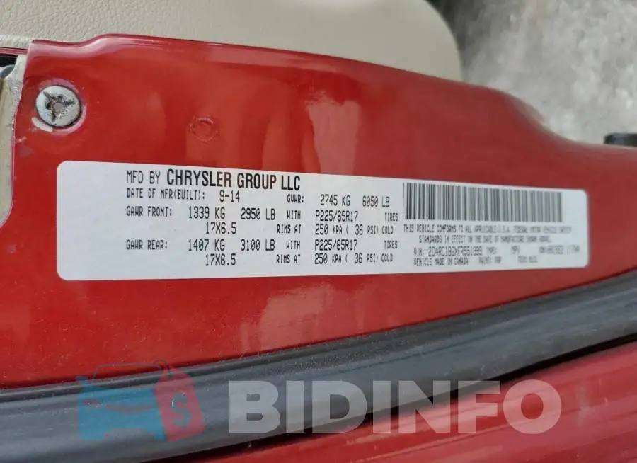 2C4RC1BGXFR551999 Photo# 13