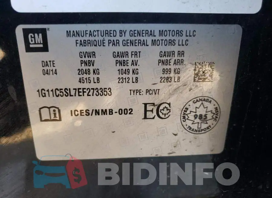1G11C5SL7EF273353 Photo# 12