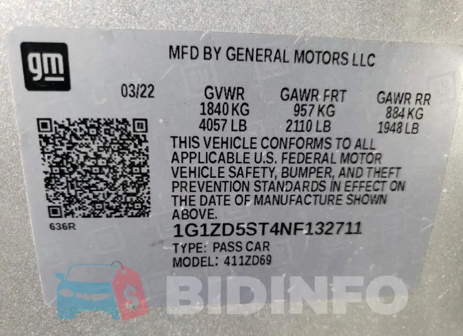 1G1ZD5ST4NF132711 Photo# 12