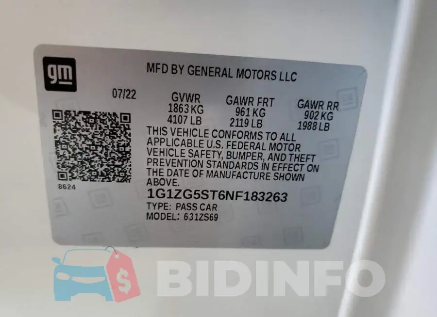 1G1ZG5ST6NF183263 Photo# 12