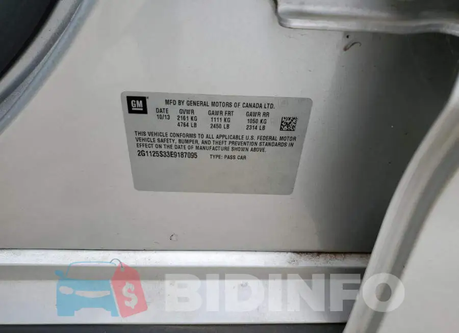 2G1125S33E9187095 Photo# 12