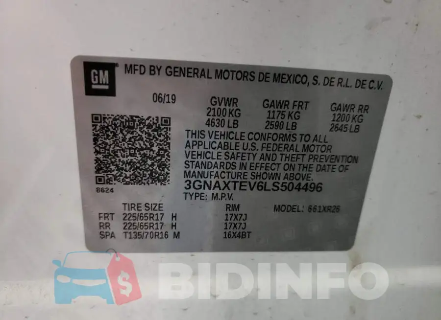 3GNAXTEV6LS504496 Photo# 12