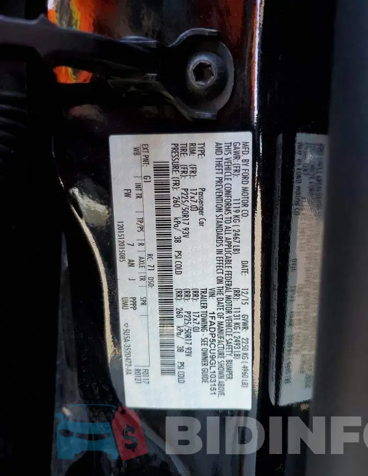 1FADP5CU9GL103151 Photo# 12