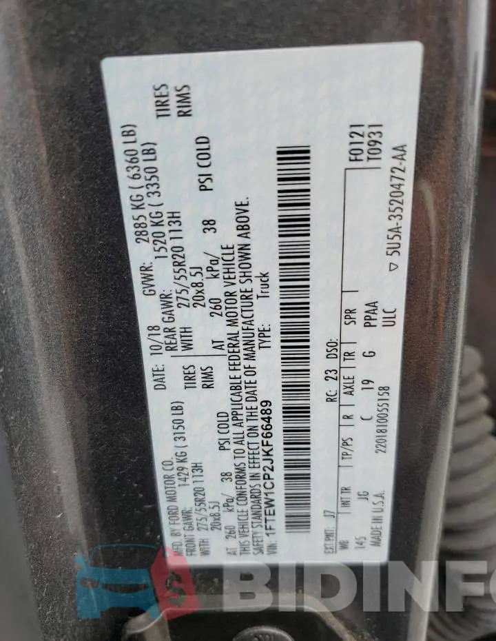 1FTEW1CP2JKF66489 Photo# 12