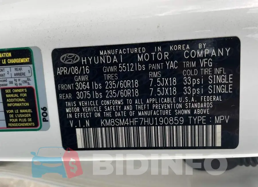 KM8SM4HF7HU190859 Photo# 10