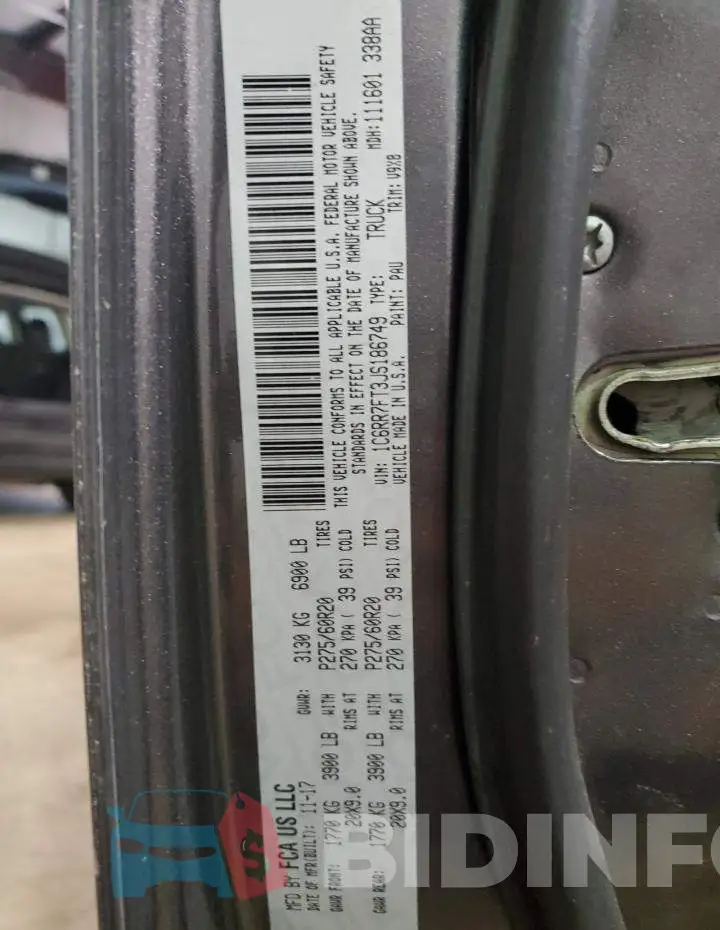 1C6RR7FT3JS186749 Photo# 13