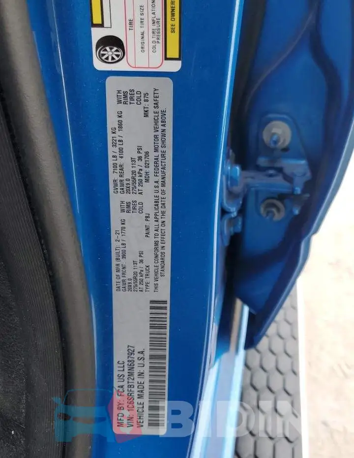 1C6SRFBT2MN687927 Photo# 13