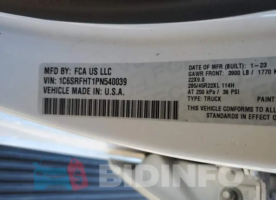 1C6SRFHT1PN540039 Photo# 13