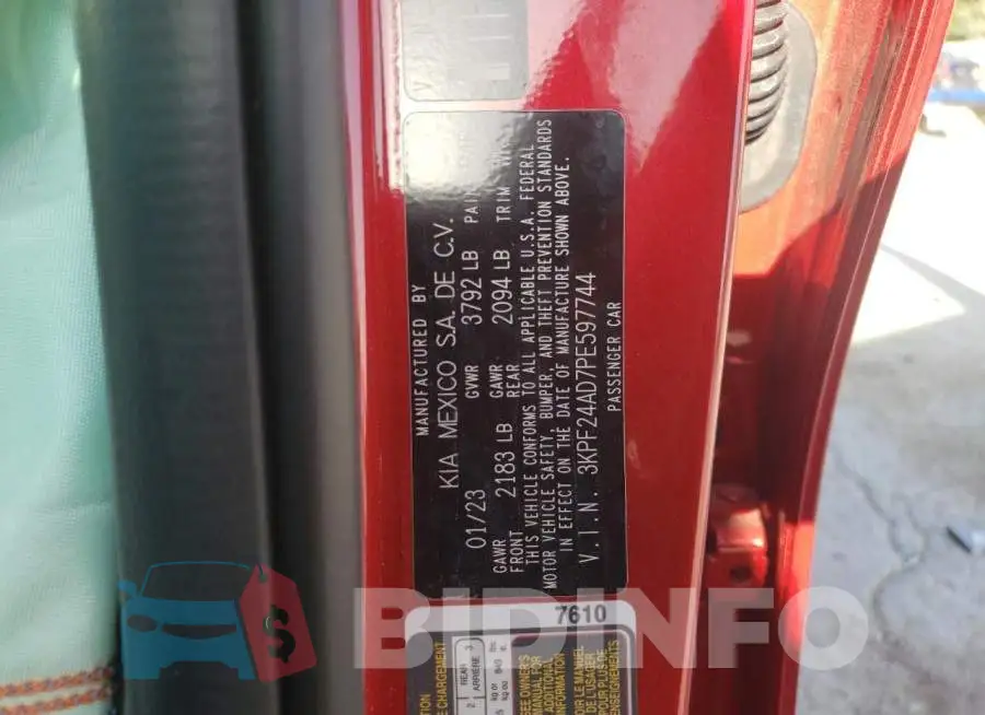 3KPF24AD7PE597744 Photo# 13