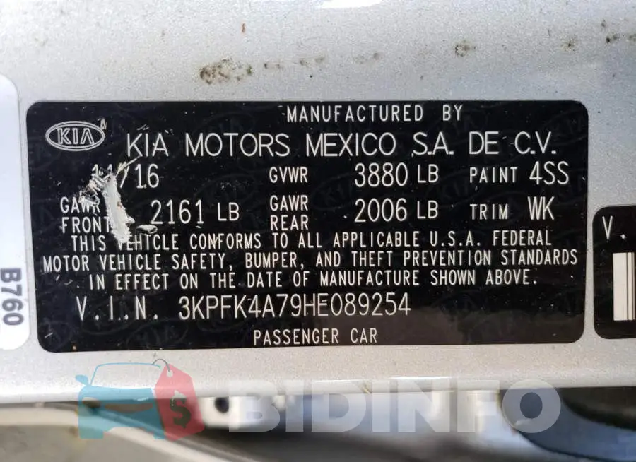 3KPFK4A79HE089254 Photo# 12