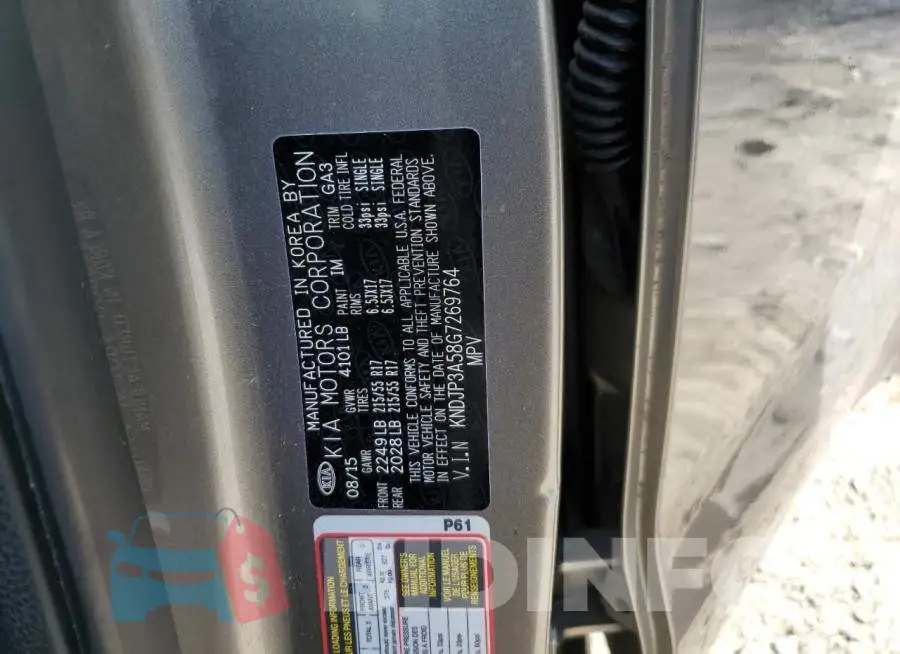 KNDJP3A58G7269764 Photo# 12