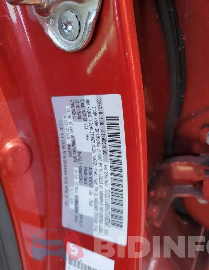 3MZBN1U7XHM117016 Photo# 12